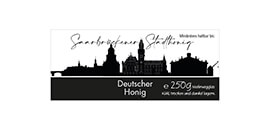 Design Stadthonig Saarbrücken weißer Himmel 250g rechteckig