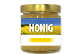 Honigetikett Raps Nr.03 500g rechteckig