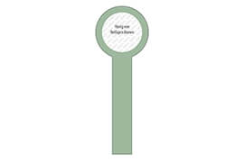 Siegelstreifen neutral modern 22 konturgestanzt