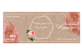 Design Geschenketikett Nr.23 A 500g rechteckig 