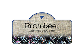 Marmeladen Etiketten konturgestanzt