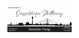 Design Stadthonig Düsseldorf weißer Himmel 500g rechteckig