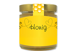 Honigetikett modern Nr.01 C 500g