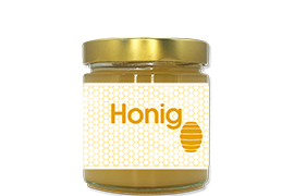 Honigetikett klassisch Nr.08 250g rechteckig 