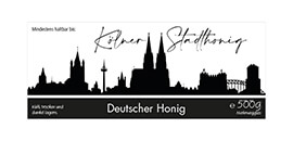 Design Stadthonig Köln weißer Himmel 500g rechteckig