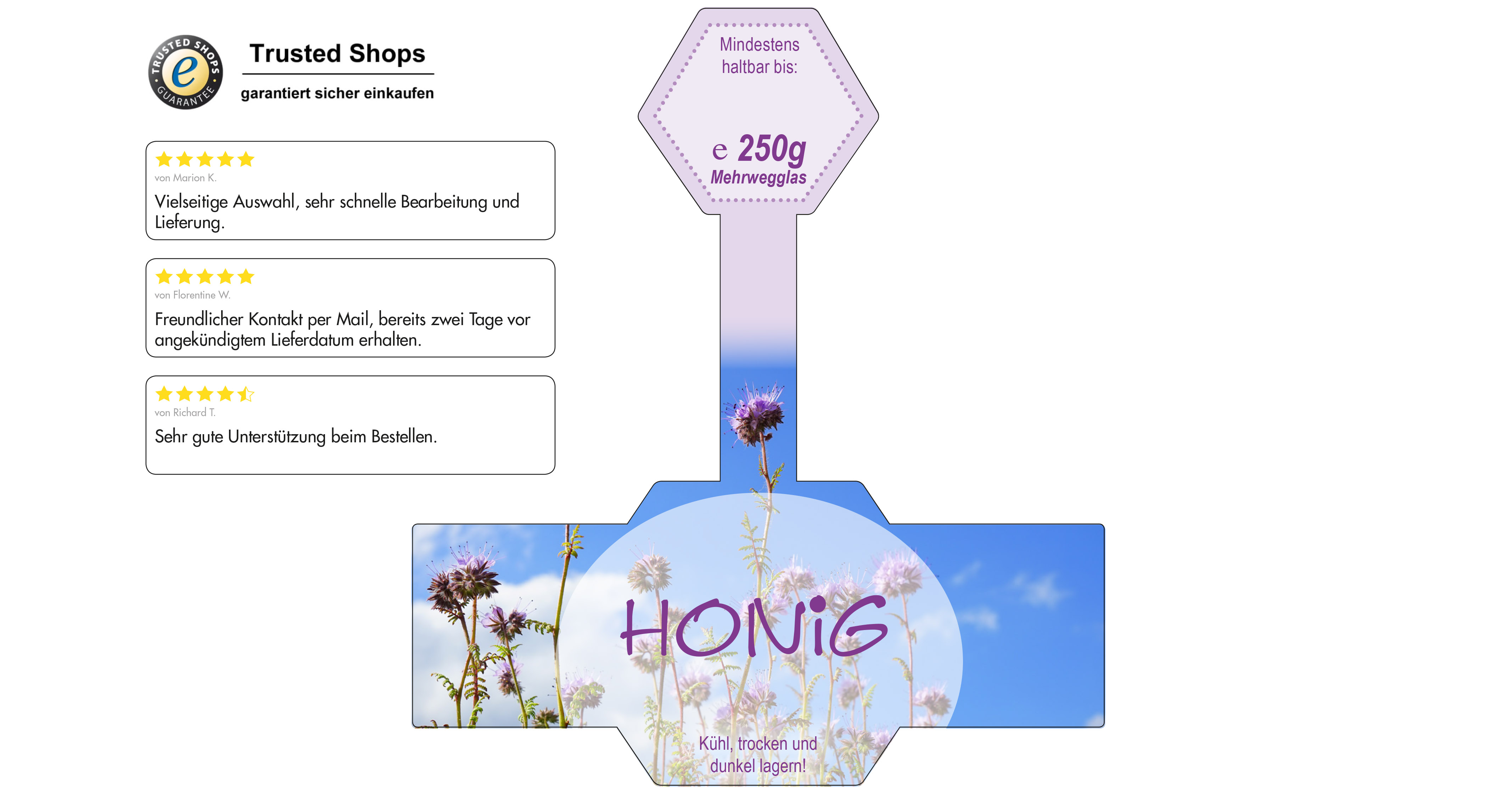 Honigetikett Phacelia Nr.04 A 250g
