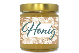 Honigetikett modern 500g rechteckig - Nr. 51