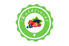 Marmeladenaufkleber Waldfrucht rund konturgestanzt 