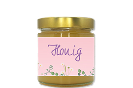 Honigetikett modern Nr.19 250g rechteckig 