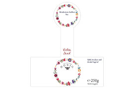 Design Geschenketikett Nr.15 B 250g mit Gewährverschluss