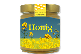 Honigetikett Raps Nr.01 C 500g