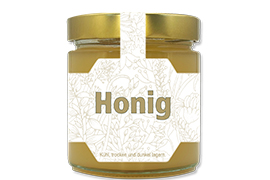 Honigetikett modern Nr.09 A 500g