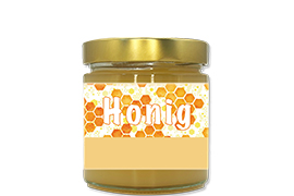 Honigetikett klassisch Nr.09 250g rechteckig 