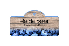 Design Holzstruktur Heidelbeere konturgestanzt