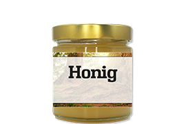 Honigetikett Lindenblüte Nr.01 250g rechteckig 