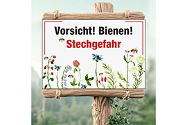 Vorsicht! Bienen! Stechgefahr Floral 03