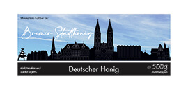 Design Stadthonig Bremen blauer Himmel 500g rechteckig