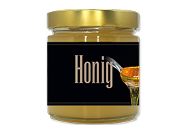 Honigetikett modern Nr.18 500g rechteckig 