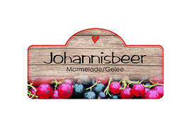 Design Holzstruktur Johannisbeere konturgestanzt