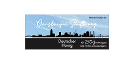 Design Stadthonig Duisburg blauer Himmel 250g rechteckig