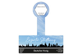 Design Stadthonig Erfurt blauer Himmel 500g mit Gewährverschluss 