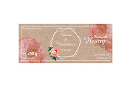 Design Hochzeitsetikett Nr.08 A 250g rechteckig 