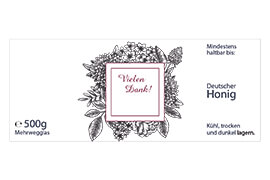 Design Geschenketikett Nr.19 A 500g rechteckig 