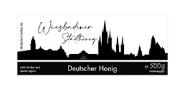 Design Stadthonig Wiesbaden weißer Himmel 500g rechteckig