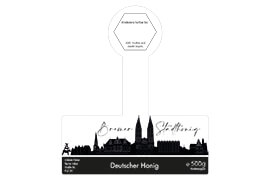 Design Stadthonig Bremen weißer Himmel 500g mit Gewährverschluss 