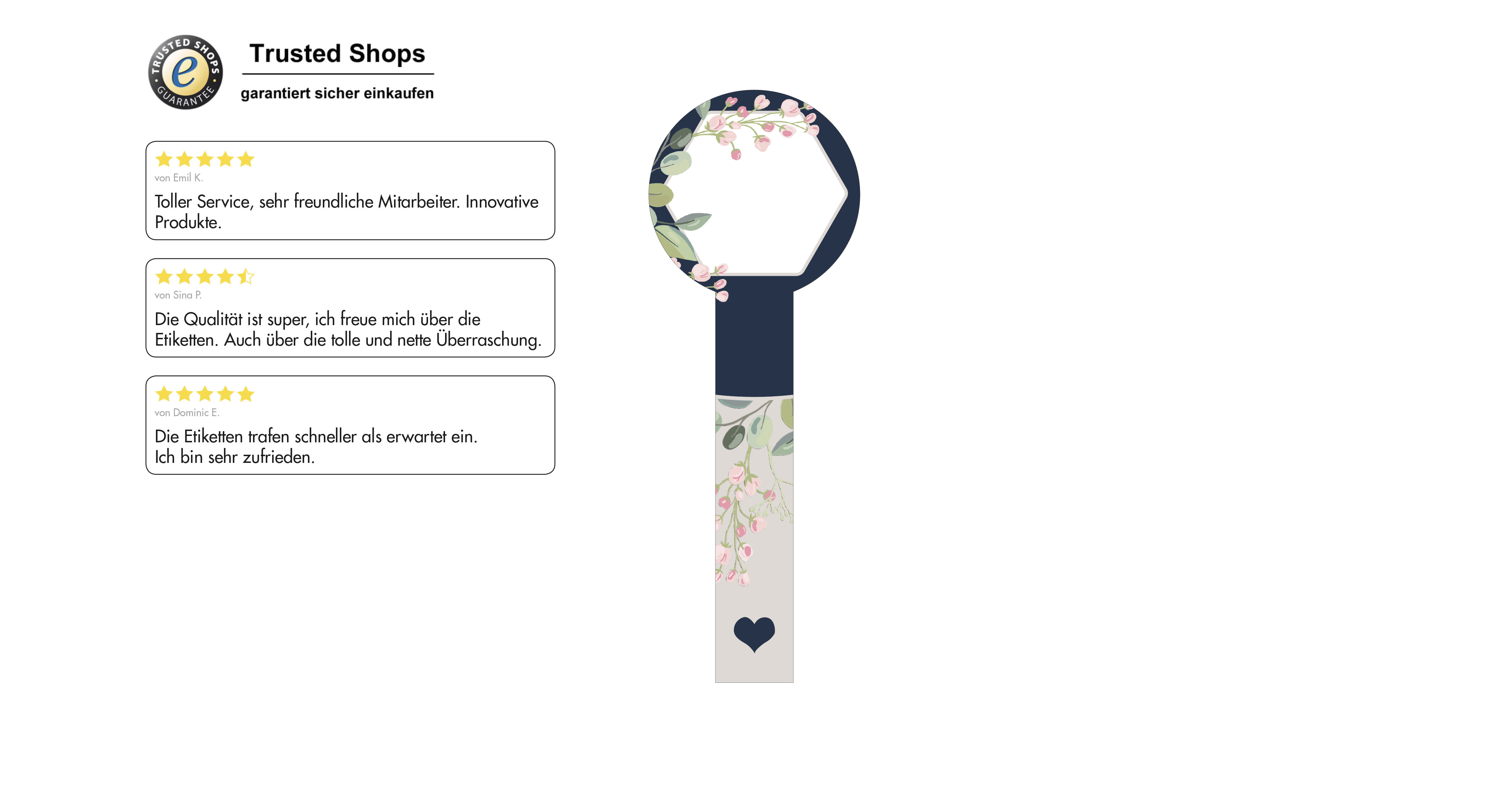 Siegelstreifen modern Nr.43 konturgestanzt