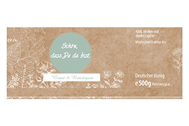 Design Hochzeitsetikett Nr.03 A 500g rechteckig 