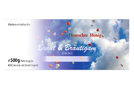 Design Hochzeitsetikett Nr.12 A 500g rechteckig 