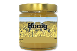 Honigetikett Raps Nr.05 500g rechteckig
