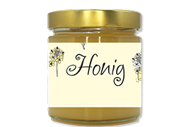 Honigetikett modern Nr.11 500g rechteckig 