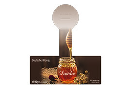 Design Geschenketikett Nr.08 B 500g mit Gewährverschluss