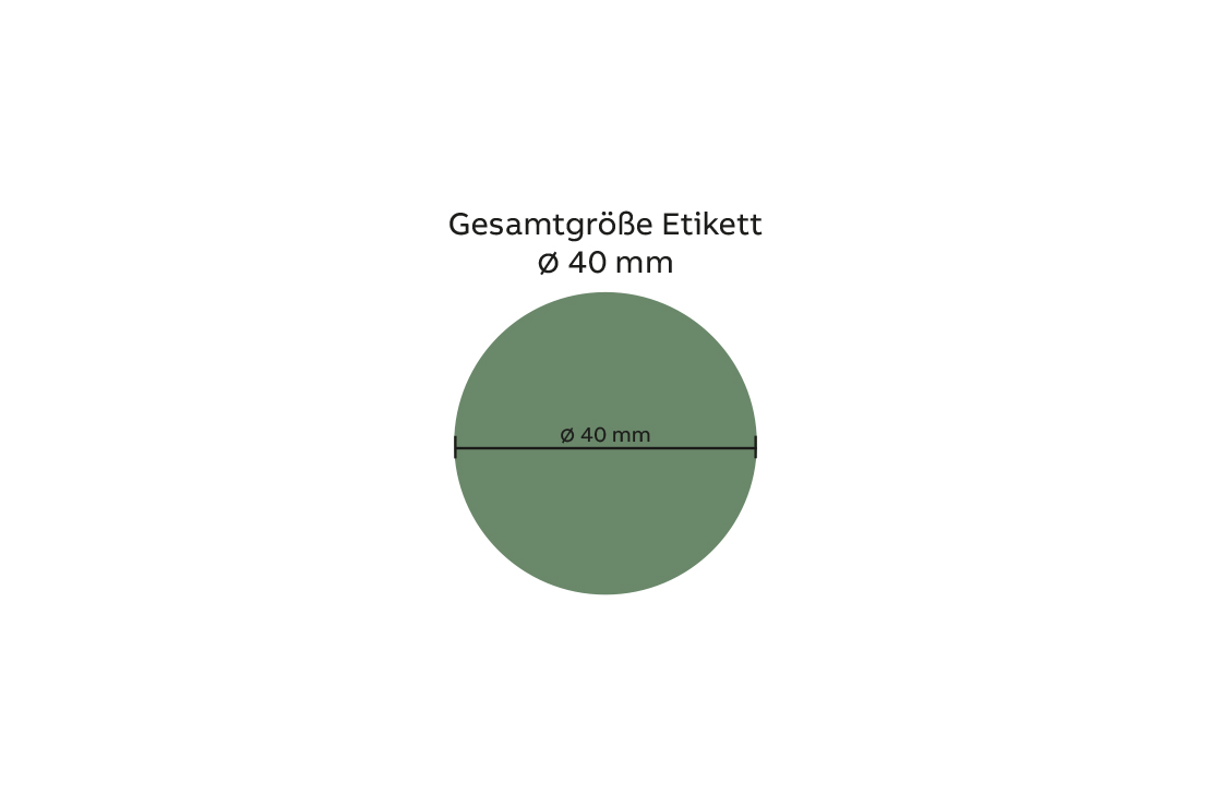 Selbstgestaltung - Sticker 40mm