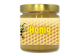 Honigetikett klassisch Nr.02 500g rechteckig 