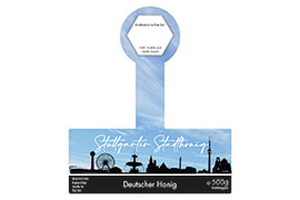 Design Stadthonig Stuttgart blauer Himmel 500g mit Gewährverschluss 