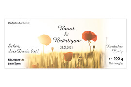Design Hochzeitsetikett Nr.09 A 500g rechteckig 