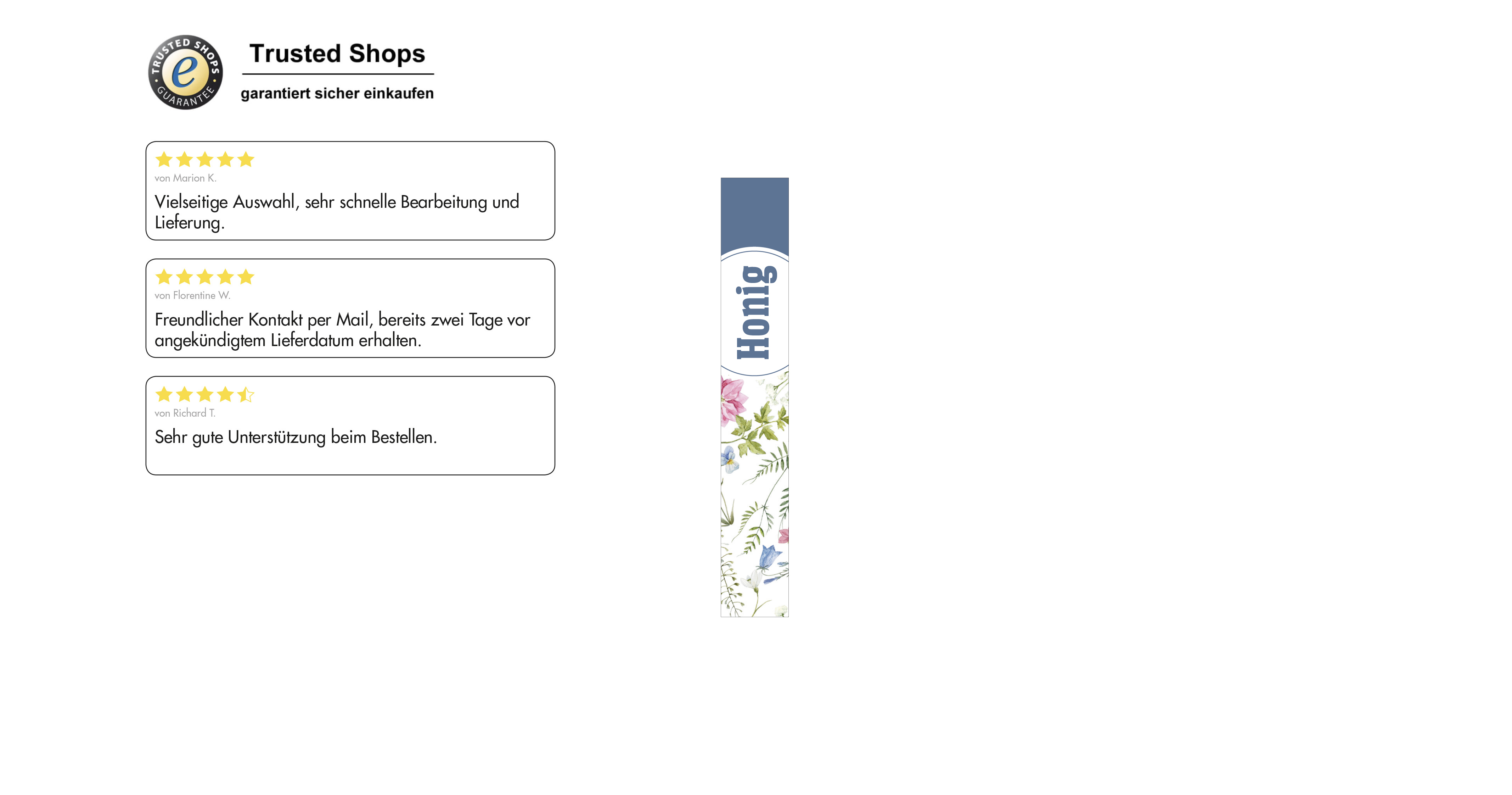 Siegelstreifen modern Nr.10 rechteckig