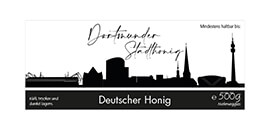 Design Stadthonig Dortmund weißer Himmel 500g rechteckig