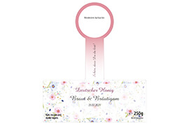 Design Hochzeitsetikett Nr.10 B 250g mit Gewährverschluss