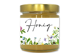 Honigetikett modern Nr.15 500g rechteckig 