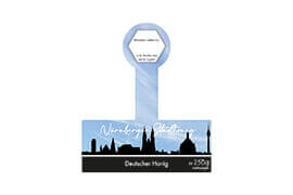 Design Stadthonig Nürnberg blauer Himmel 250g mit Gewährverschluss 