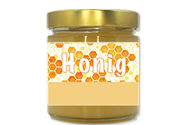 Honigetikett klassisch Nr.09 500g rechteckig 