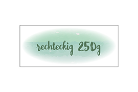 Selbstgestaltung - rechteckig 250g