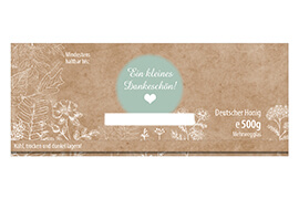 Design Geschenketikett Nr.16 A 500g rechteckig 