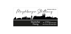 Design Stadthonig Magdeburg weißer Himmel 250g rechteckig