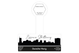 Design Stadthonig Essen weißer Himmel 500g mit Gewährverschluss 