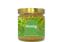 Honigetikett Wald Natur Nr.02 250g rechteckig 